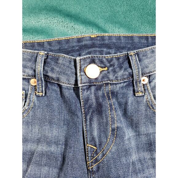True Religion Jeans Size 26 Womens Blue Stretch Starr Cropped Straight NWT - Picture 8 of 16